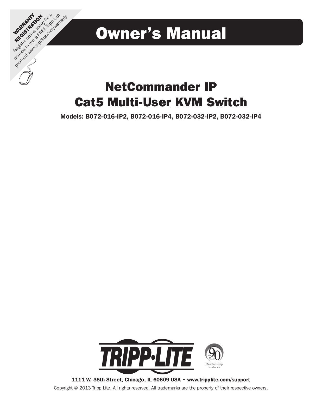 Tripp Lite B072-016-IP2, B072-032-IP2, B072-032-IP4, B072-016-IP4 User Manual