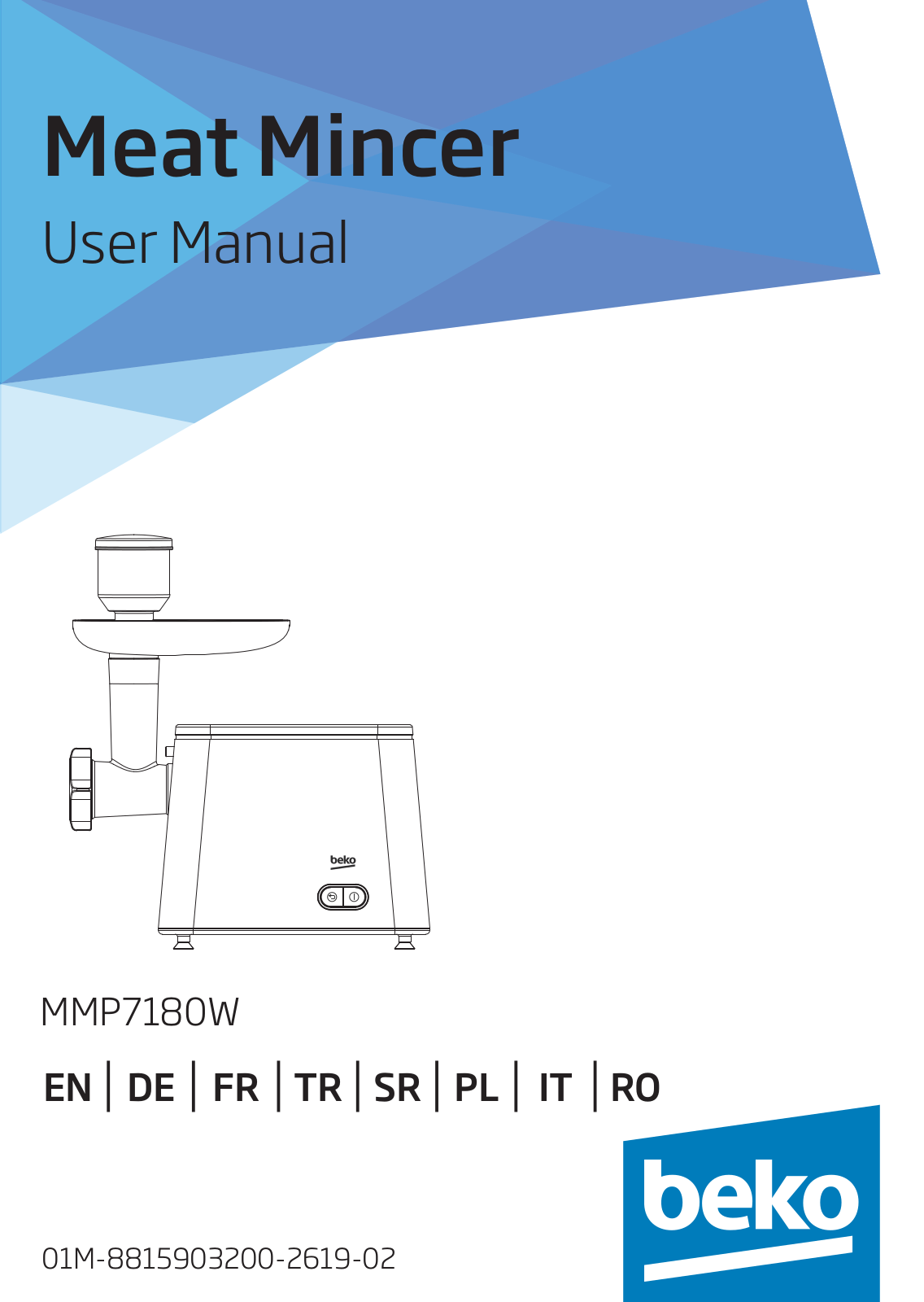 Beko MMP7180W User manual