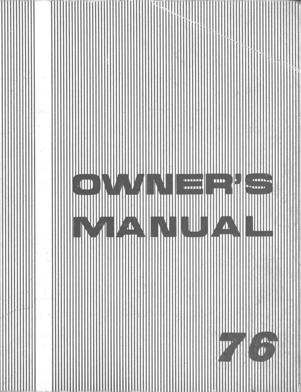 Honda TL125 1976 Owner's Manual