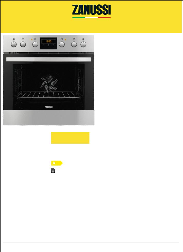 Zanussi ZOU35802XK User Manual