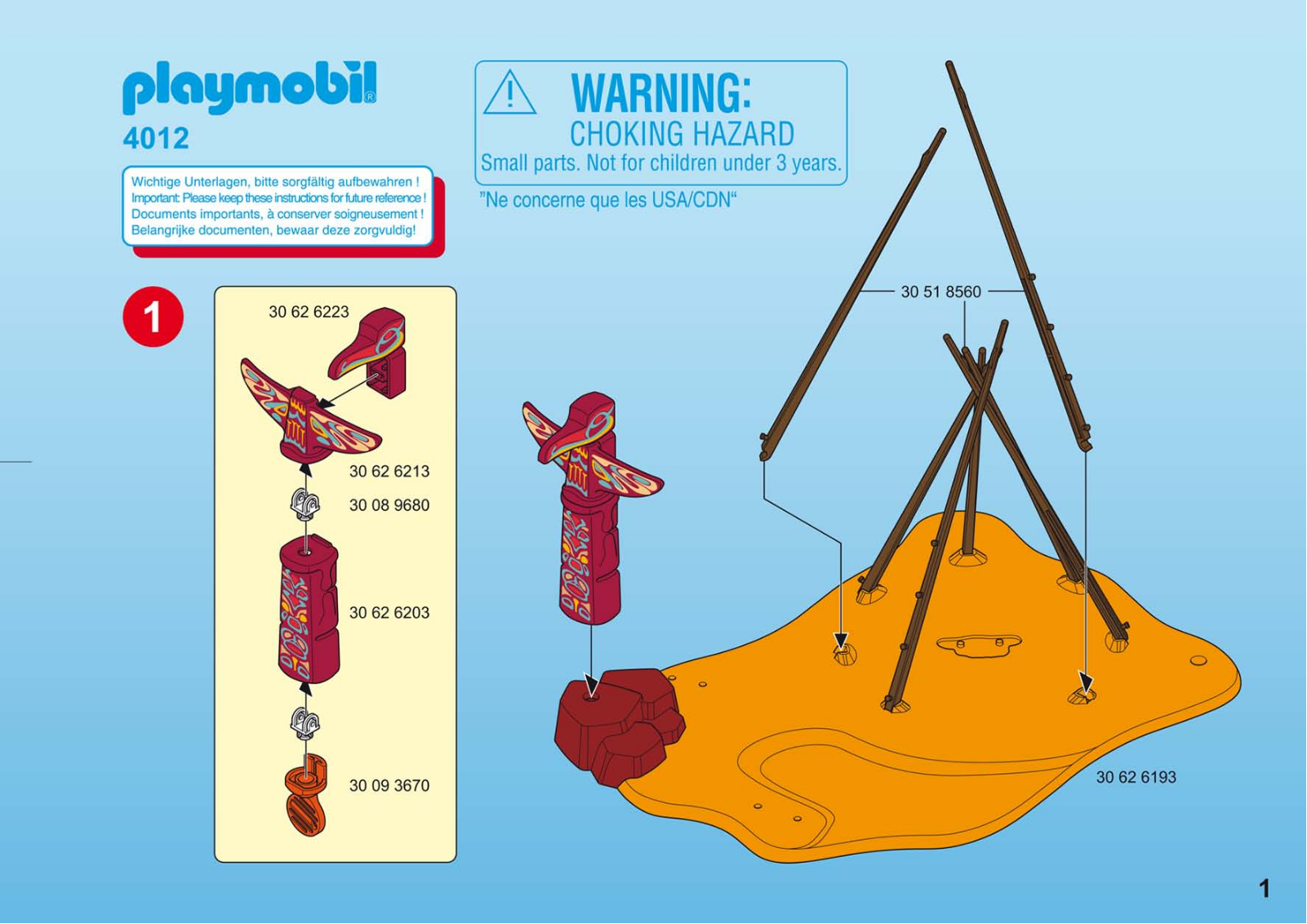 Playmobil 4012 Instructions