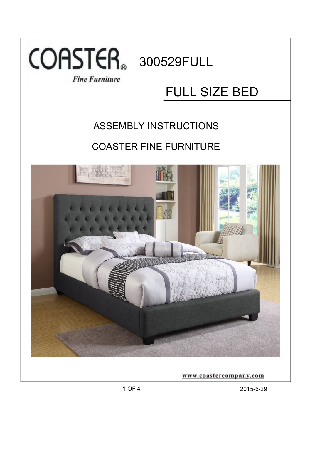 Coaster 300529F Assembly Guide - ManualMachine.com