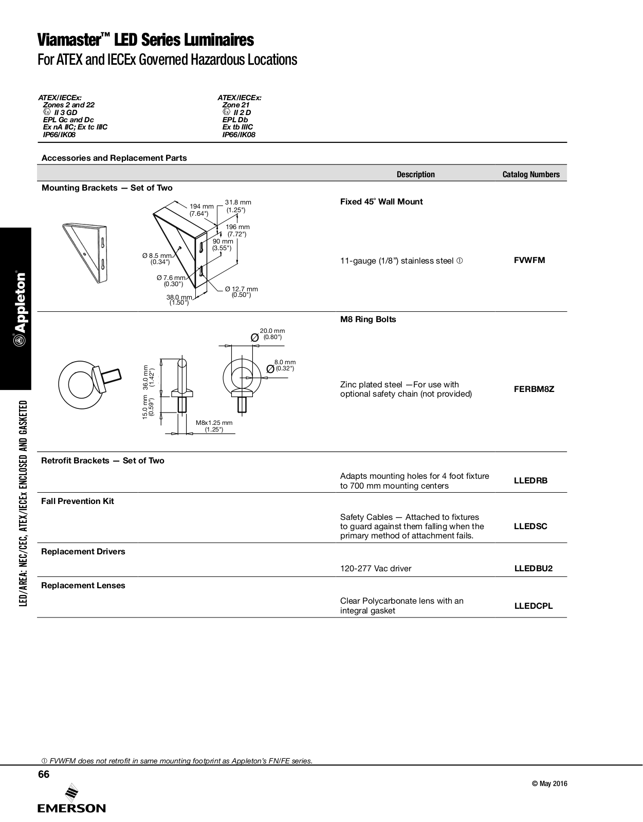 Appleton Viamaster™ LED Series Luminaires Catalog Page