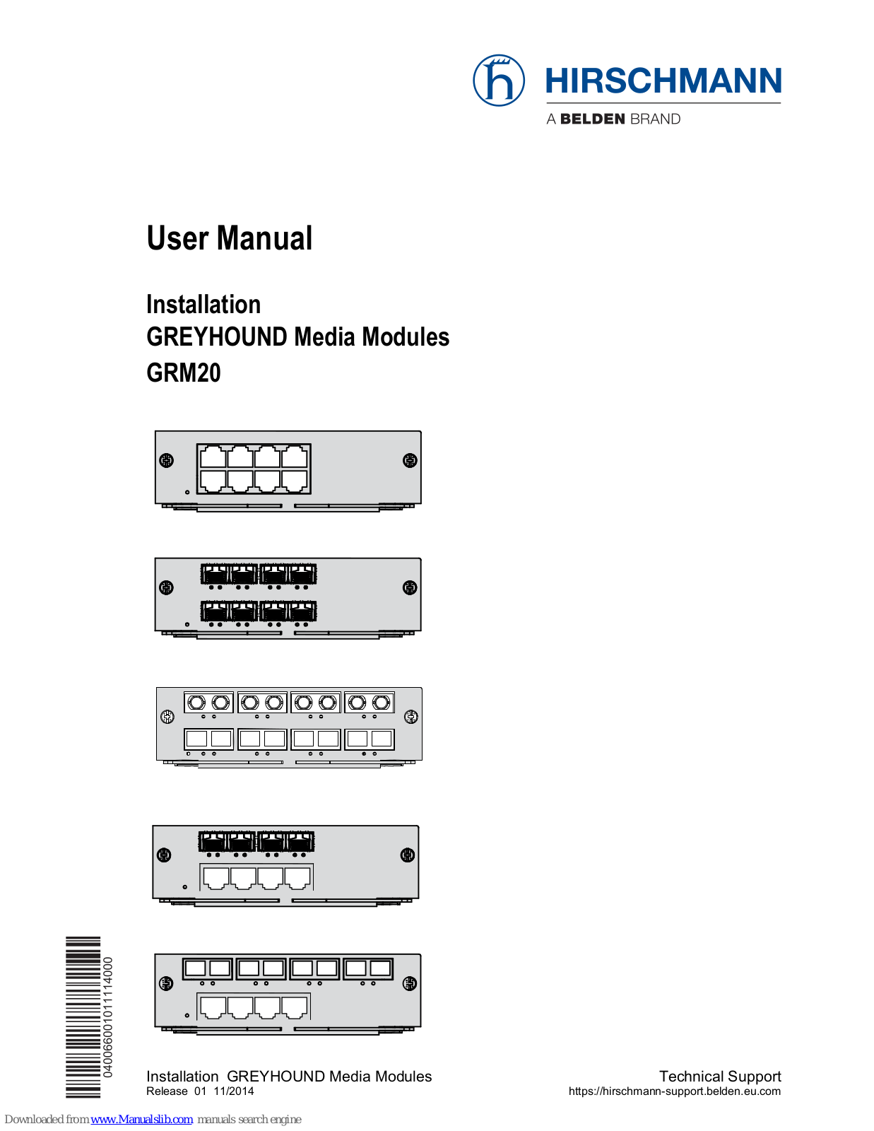 Hirschmann GRM20 User Manual