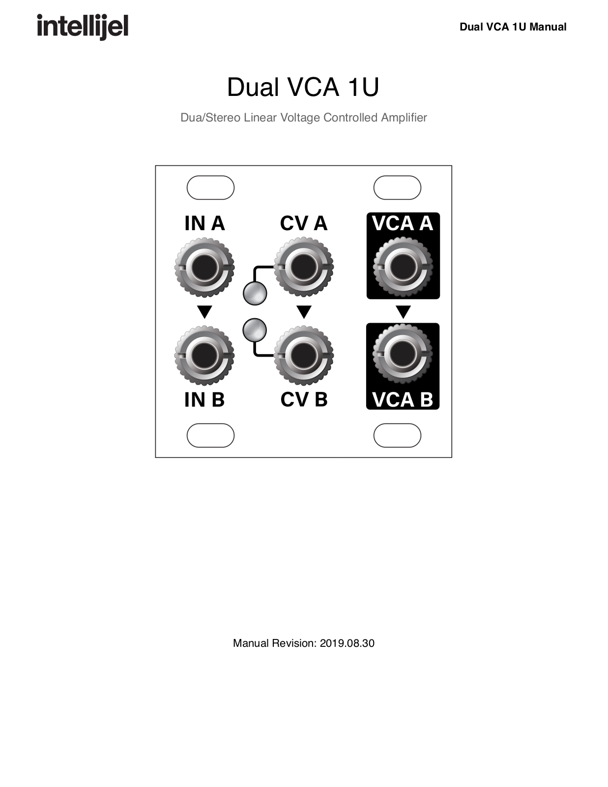 Intellijel Dual VCA 1U User Manual