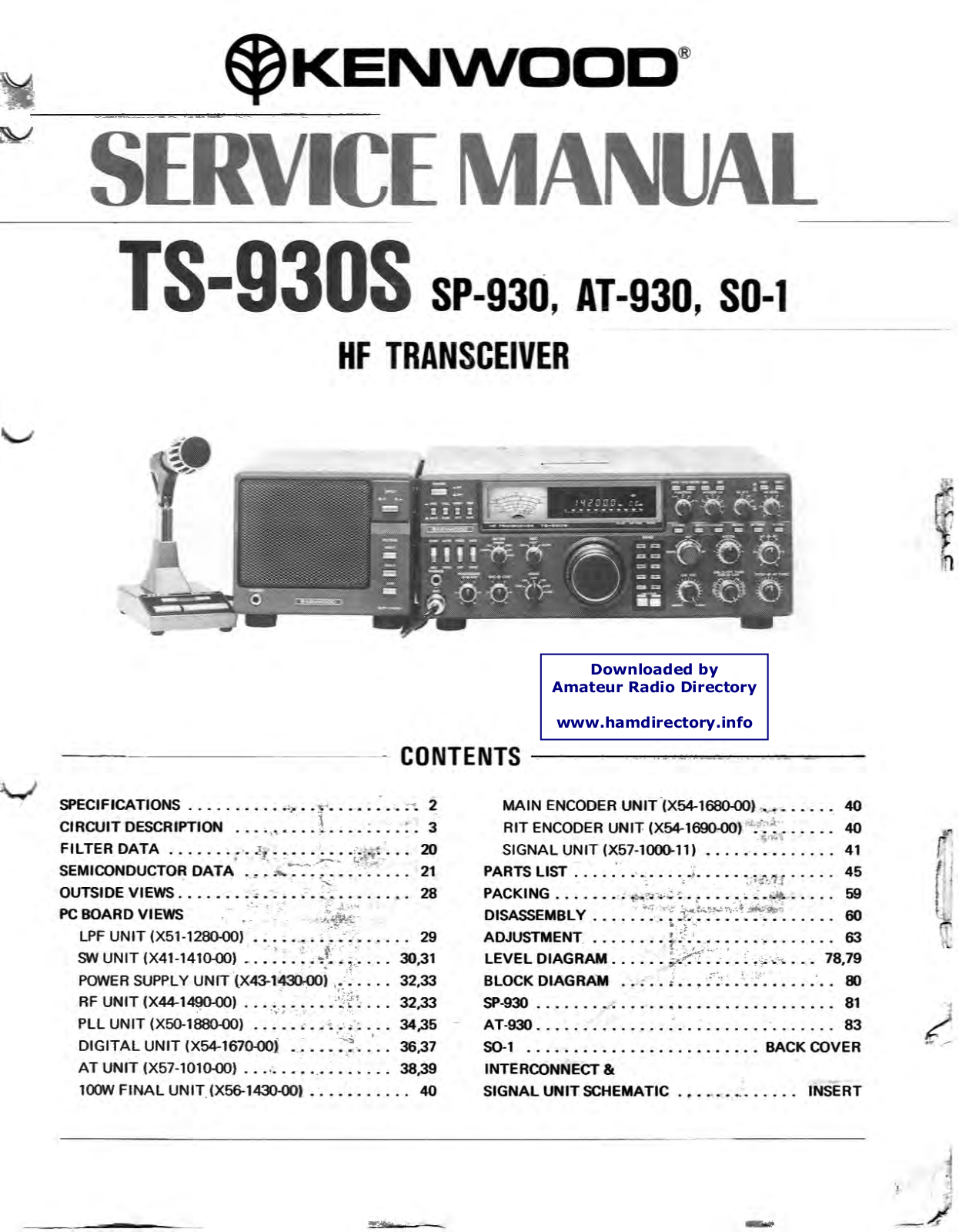 Kenwood TS-930-S Service Manual