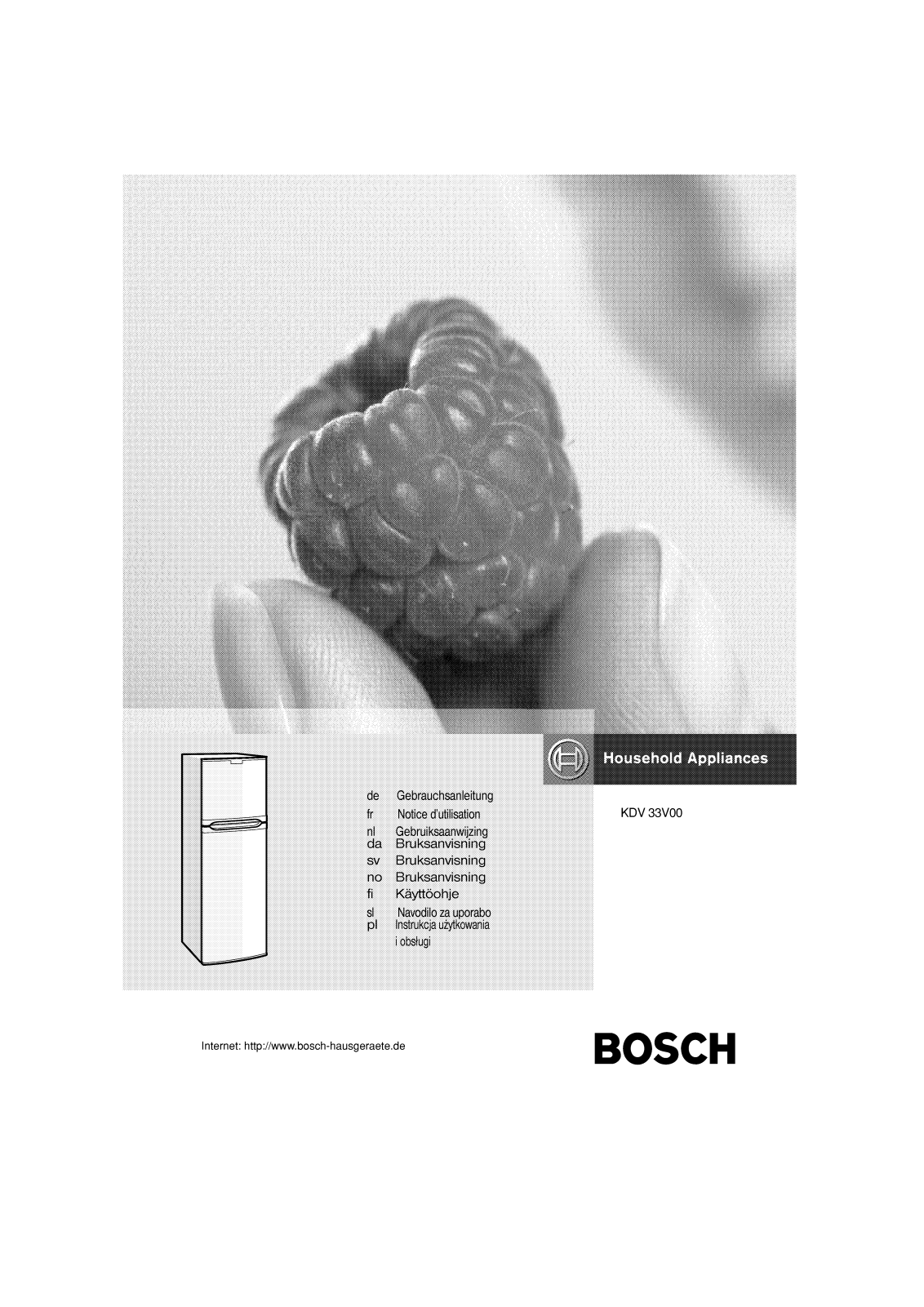 Bosch KDV33V00 Manual