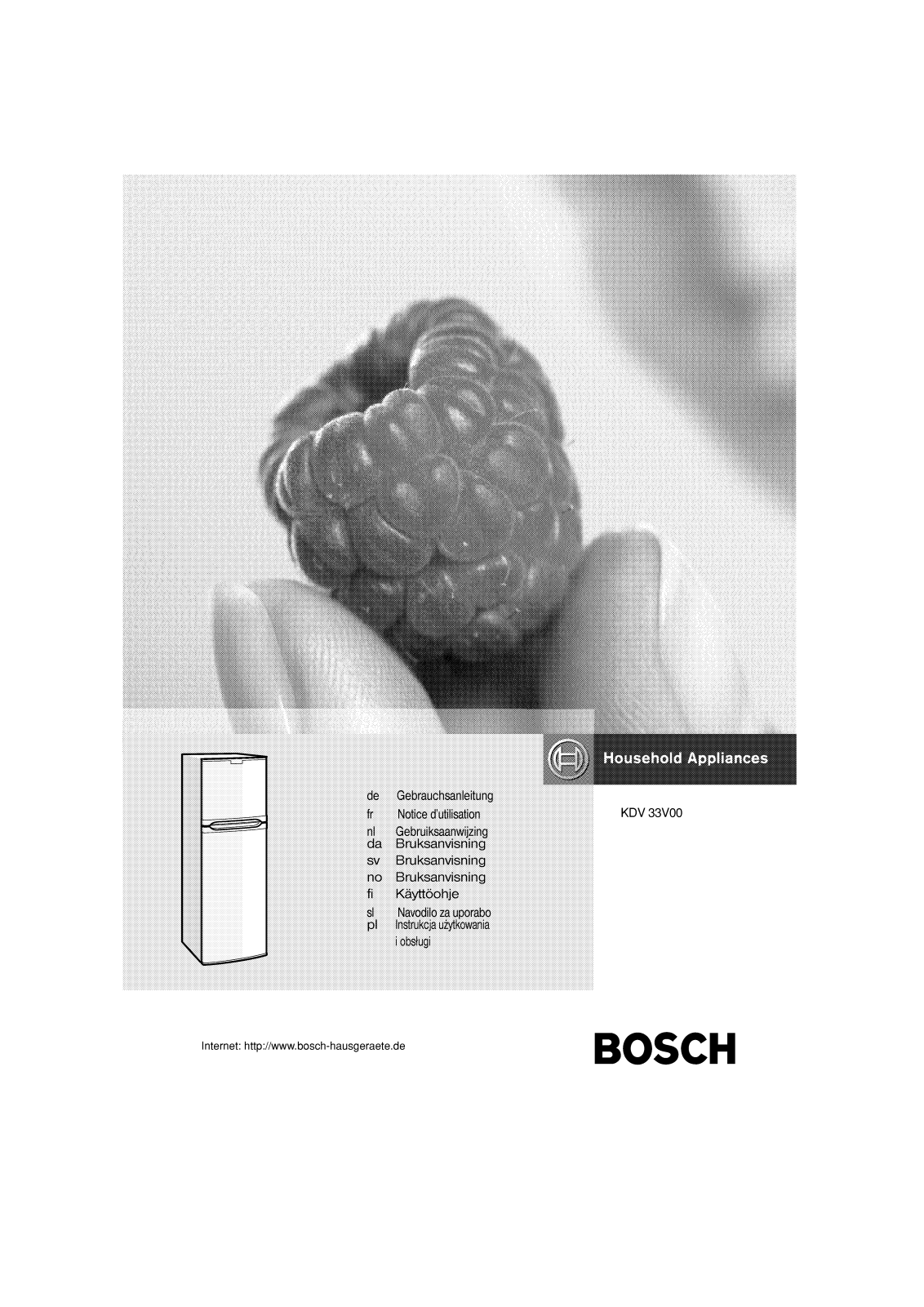 Bosch KDV33V00 User Manual