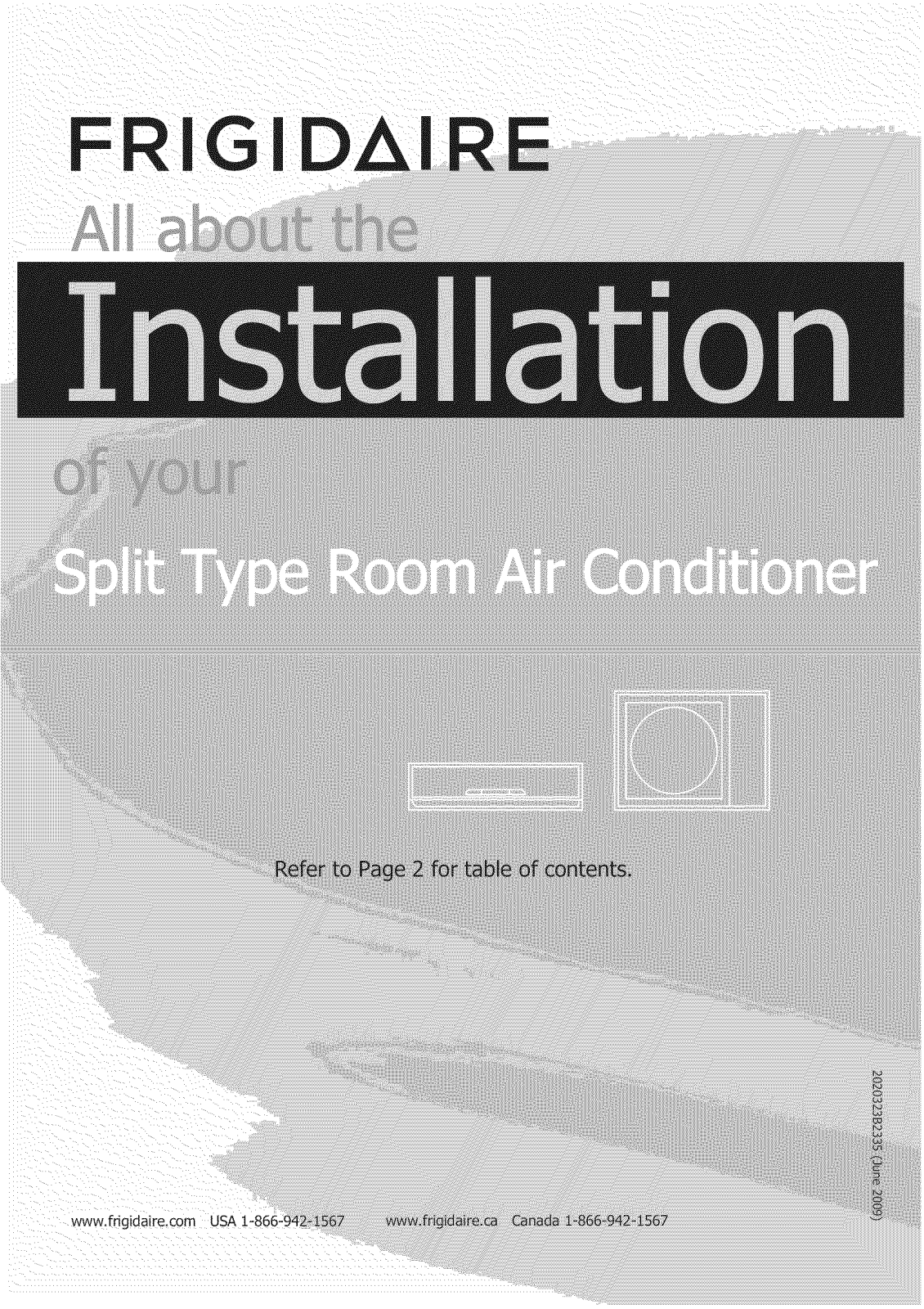 Frigidaire FFHP092CQ20, FFHP092WQ20, FFHP093CS20, FFHP093WS20, FFHP094CS10 Installation Guide