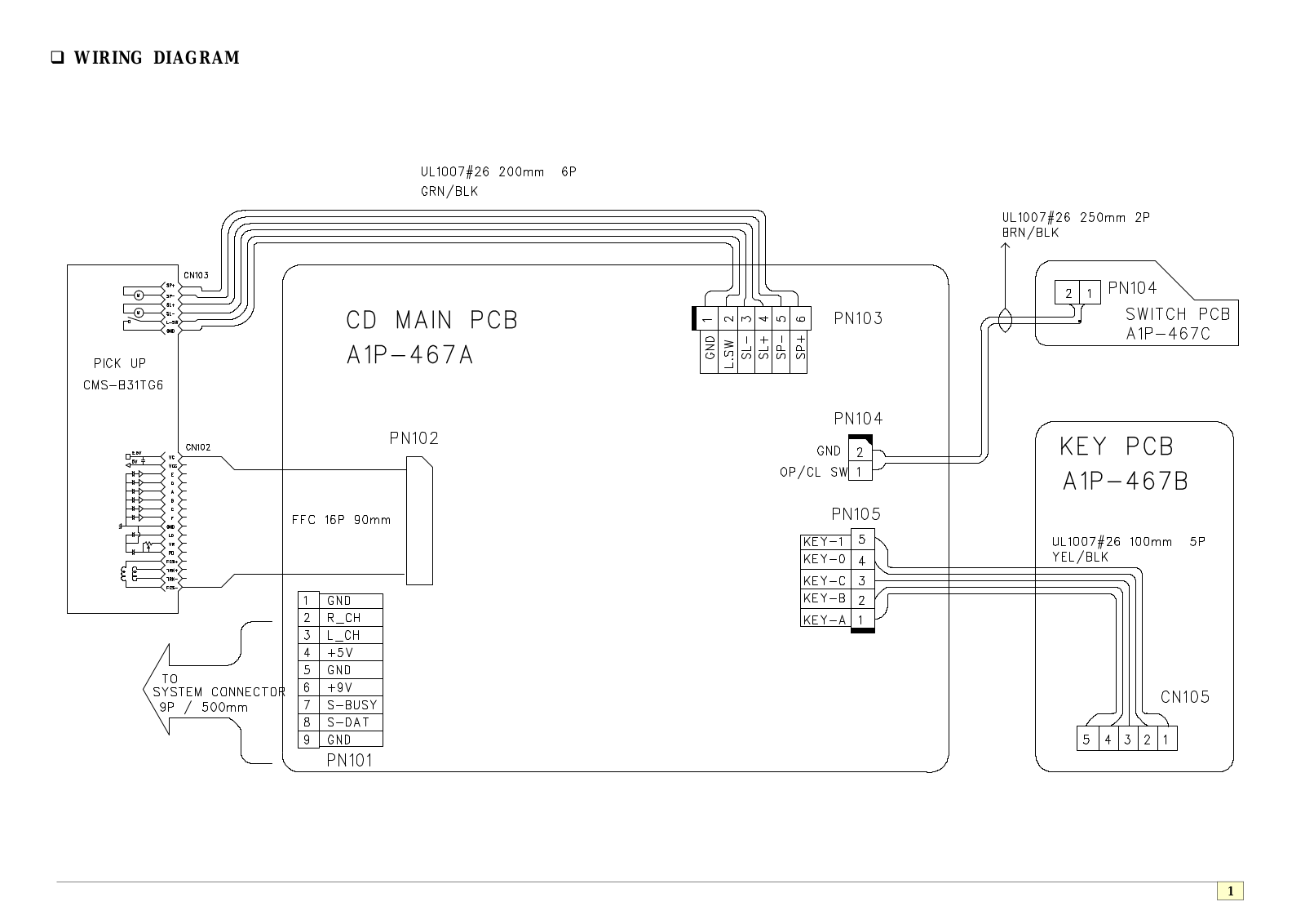 Goldstar fh-x1 Service Manual wir