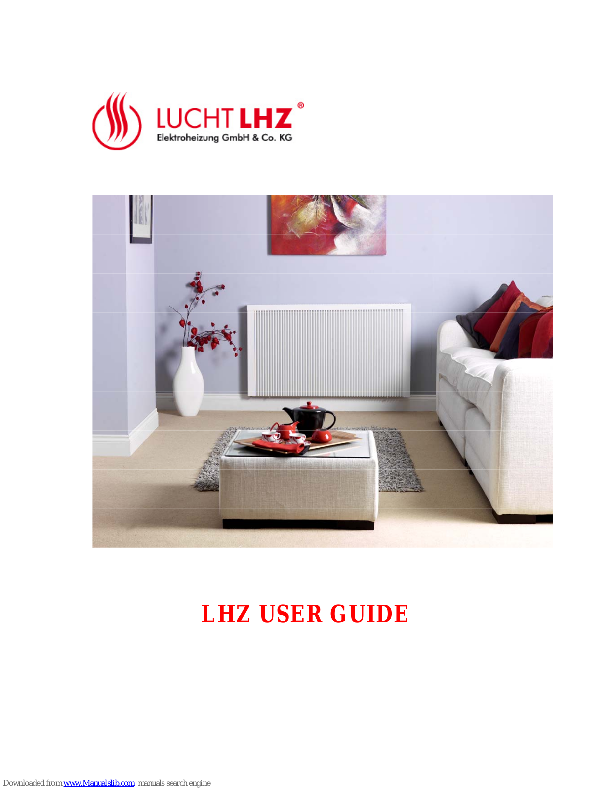 LHZ RF models, Radiator User Manual