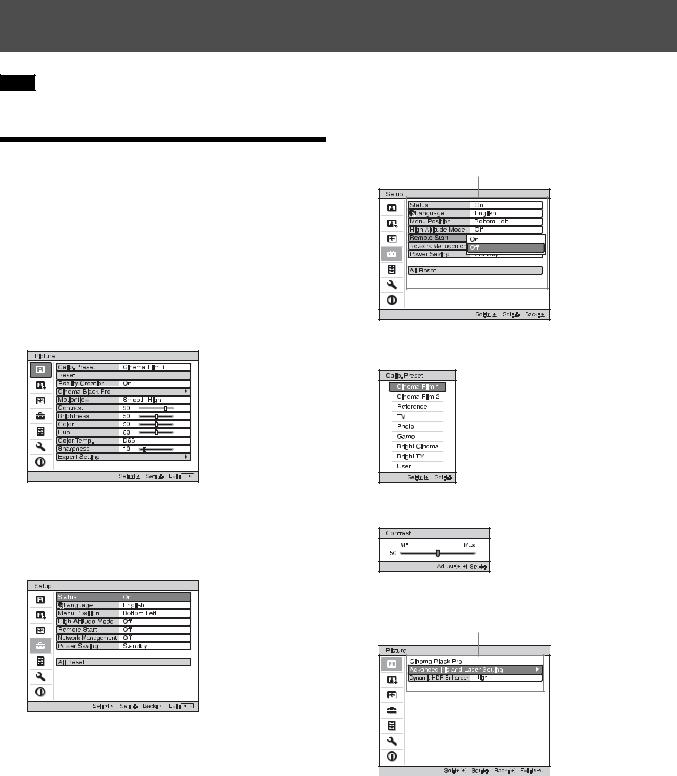 Sony VPL-VW890ES, VPL-VW1025ES Operating Instructions