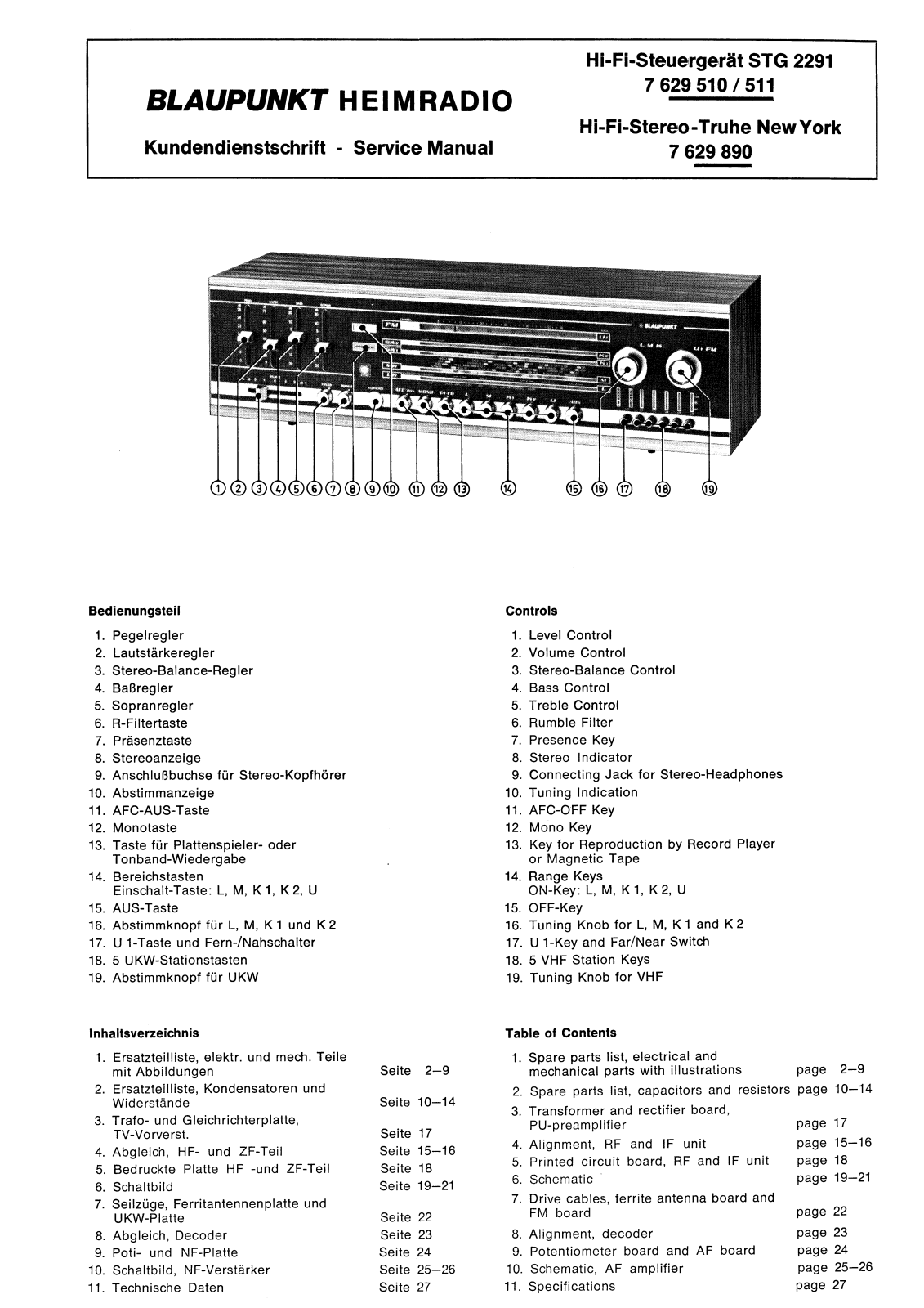 Blaupunkt STG-2291 Service Manual