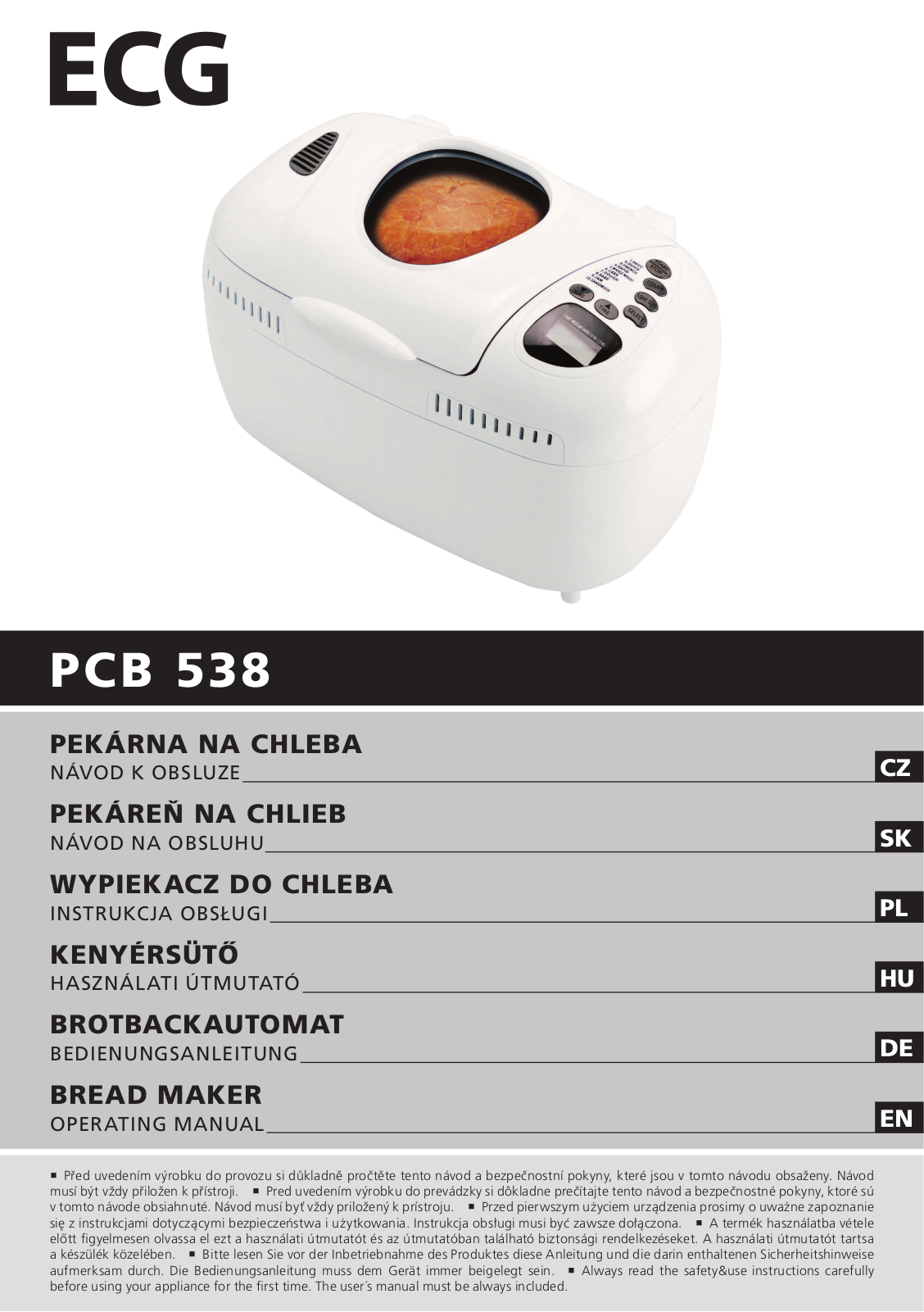 ECG PCB 538 User Manual