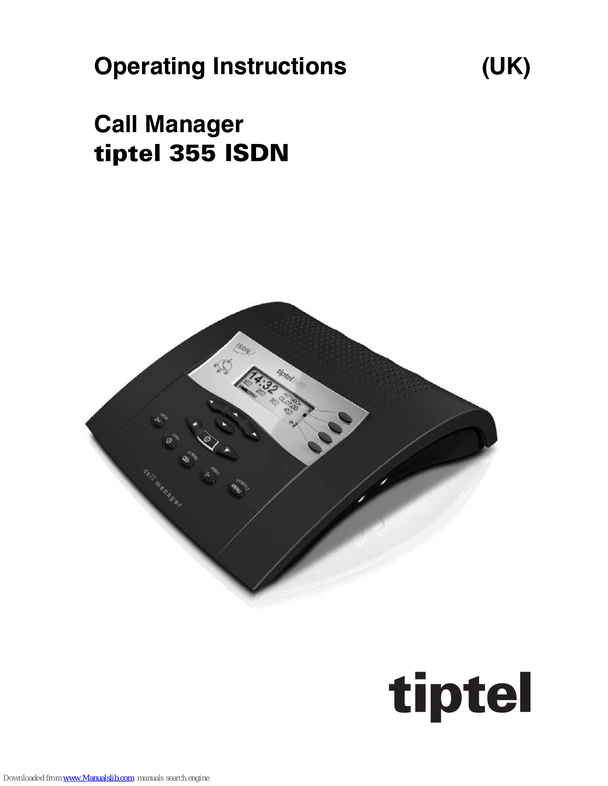 TIPTEL 355 ISDN Operating Instructions Manual