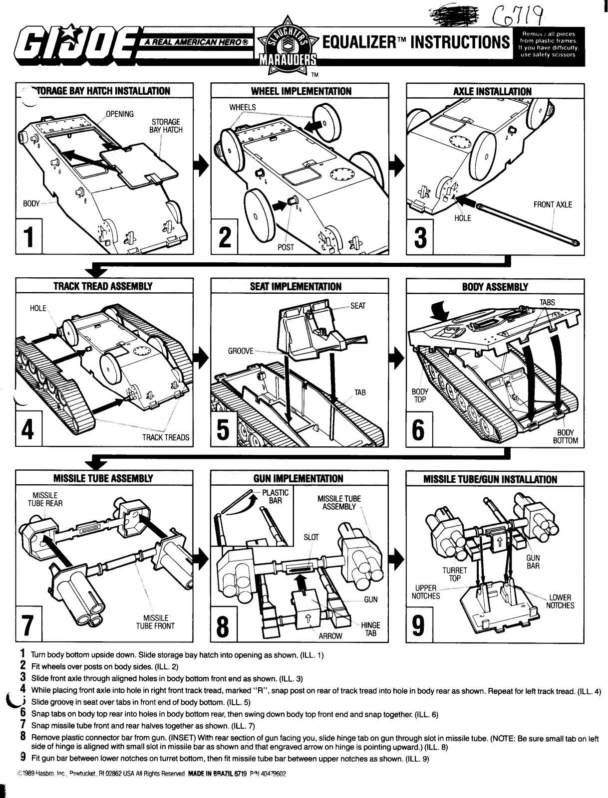 HASBRO GIJoe Equalizer User Manual