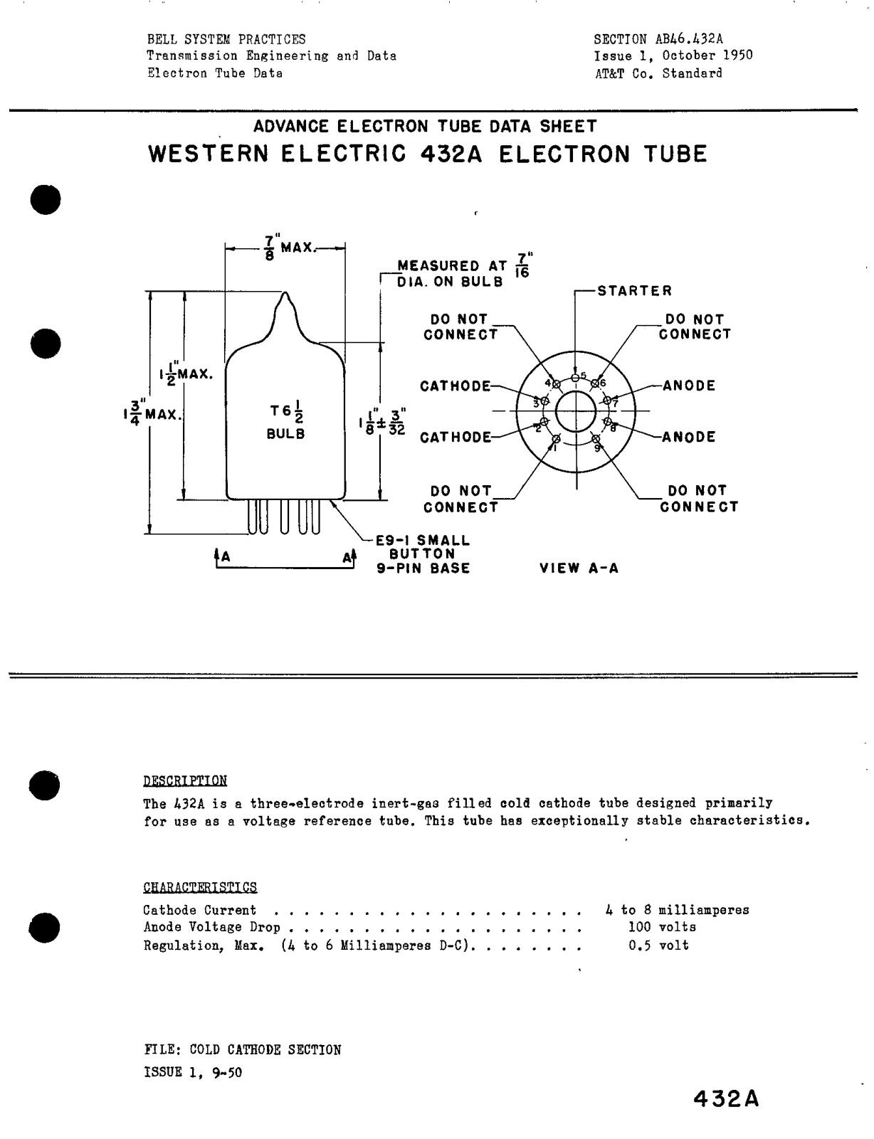 Western Electric 432-A Brochure