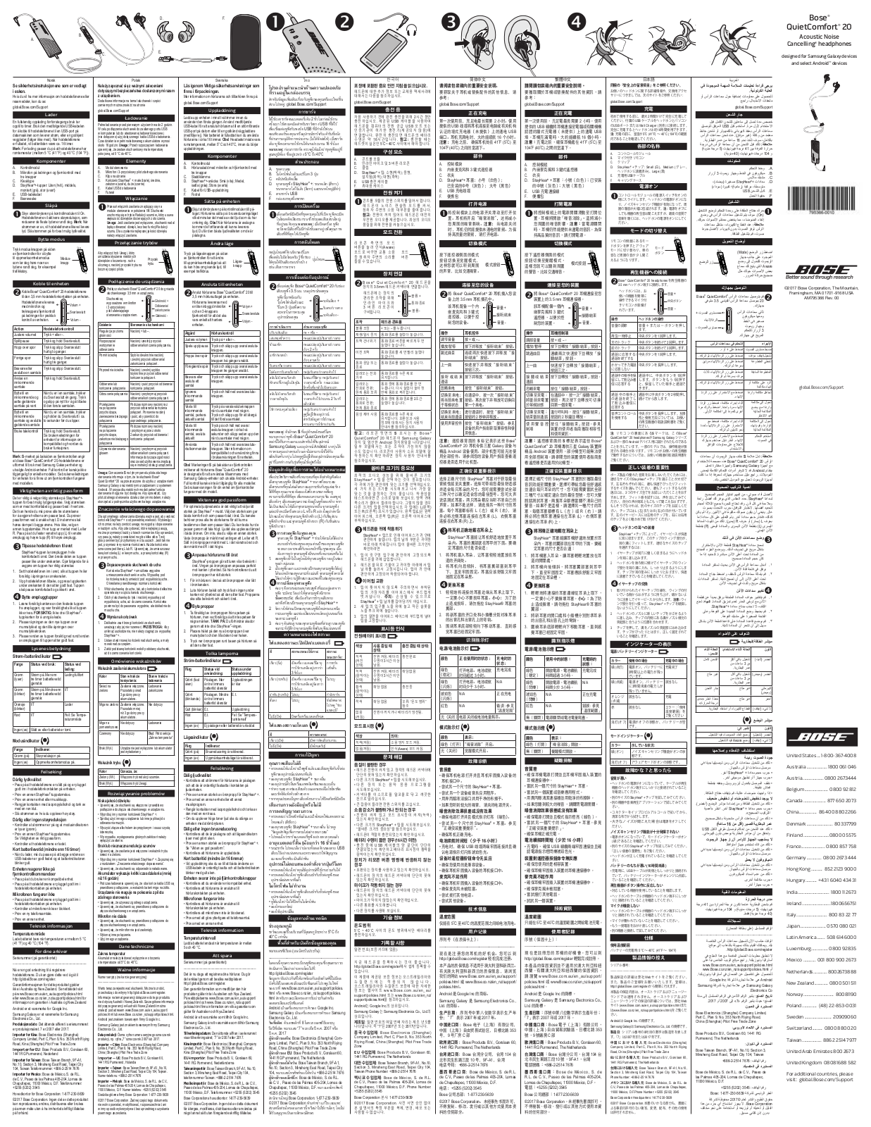 Bose QuietComfort 20 Android User manual