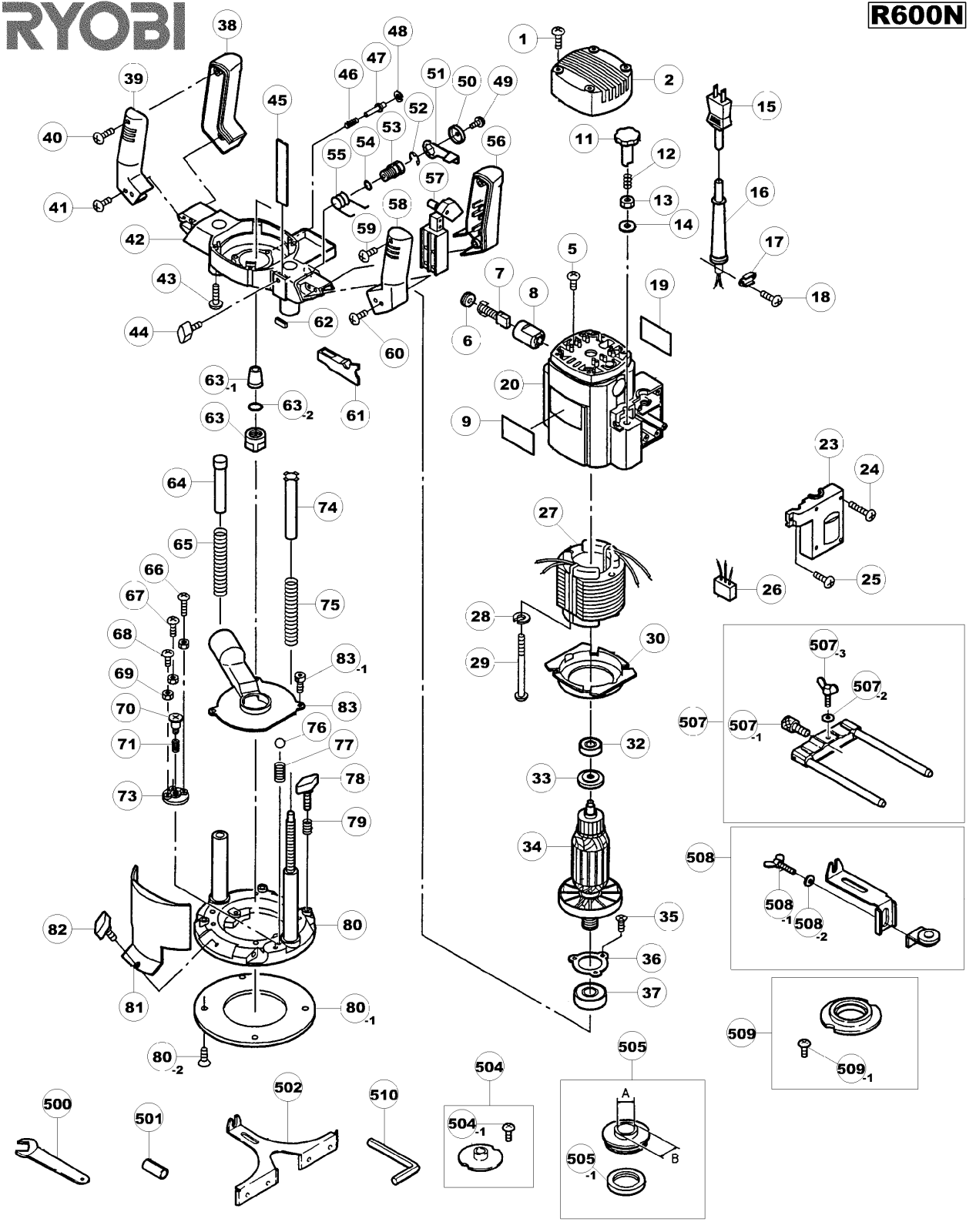 Ryobi R600N User Manual