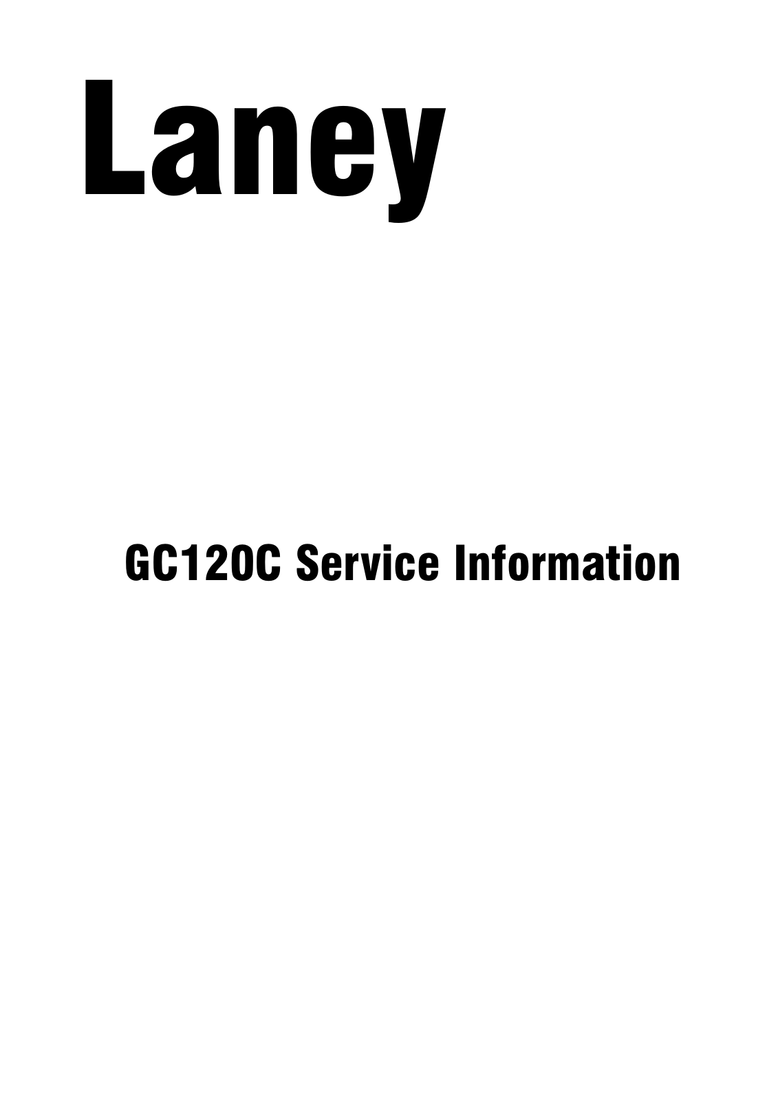 Laney GC120C Schematic