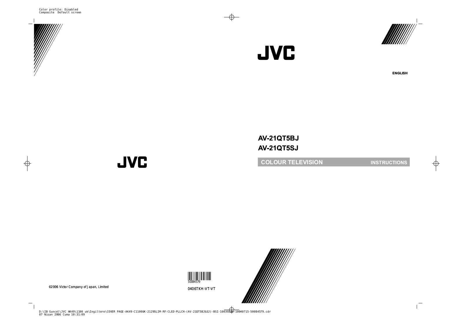 JVC AV-21QT5BJ, AV-21QT5SJ User Manual