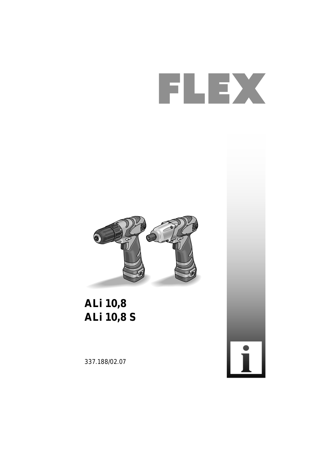 Flex ALi 10.8, ALi 10.8 S User guide