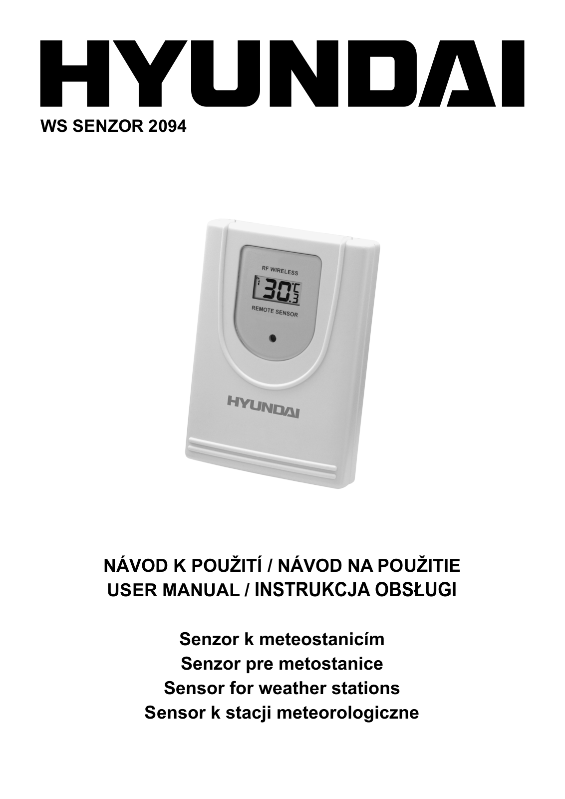 Hyundai WS Senzor 2094 User Manual