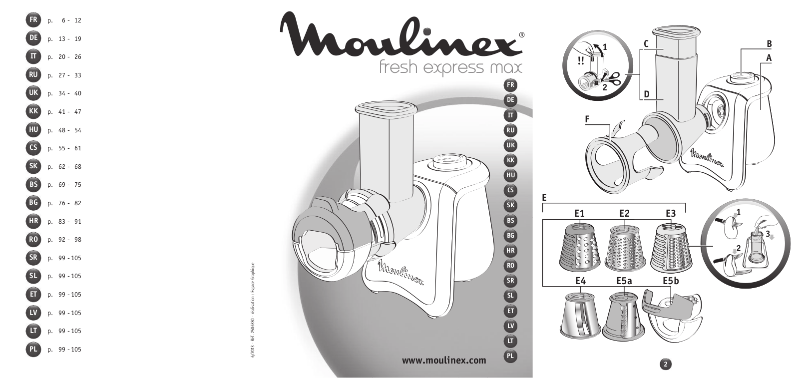 MOULINEX DJ 8115 User Manual