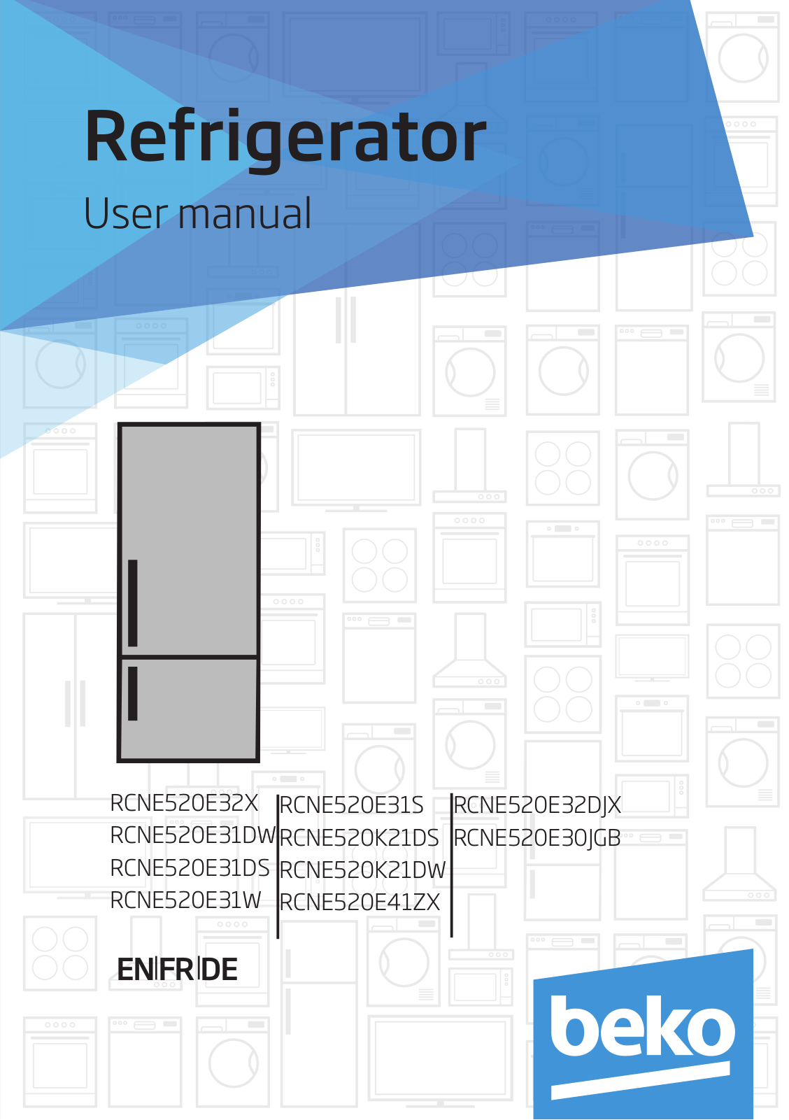 Beko RCNE520E32X, RCNE520E31DW, RCNE520E31DS, RCNE520E31W, RCNE520E31S User manual