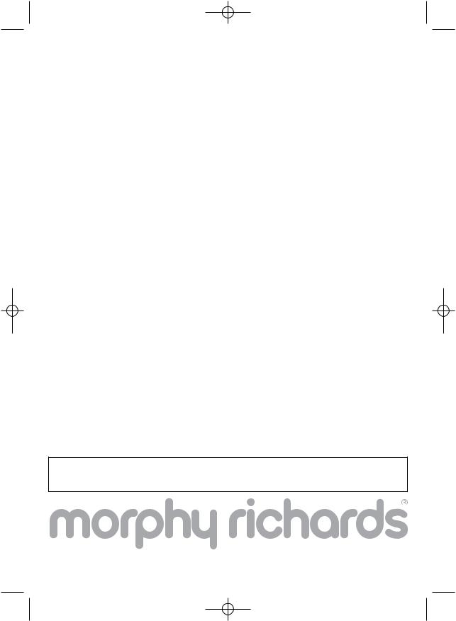 Morphy Richards Coffeemaker User Manual