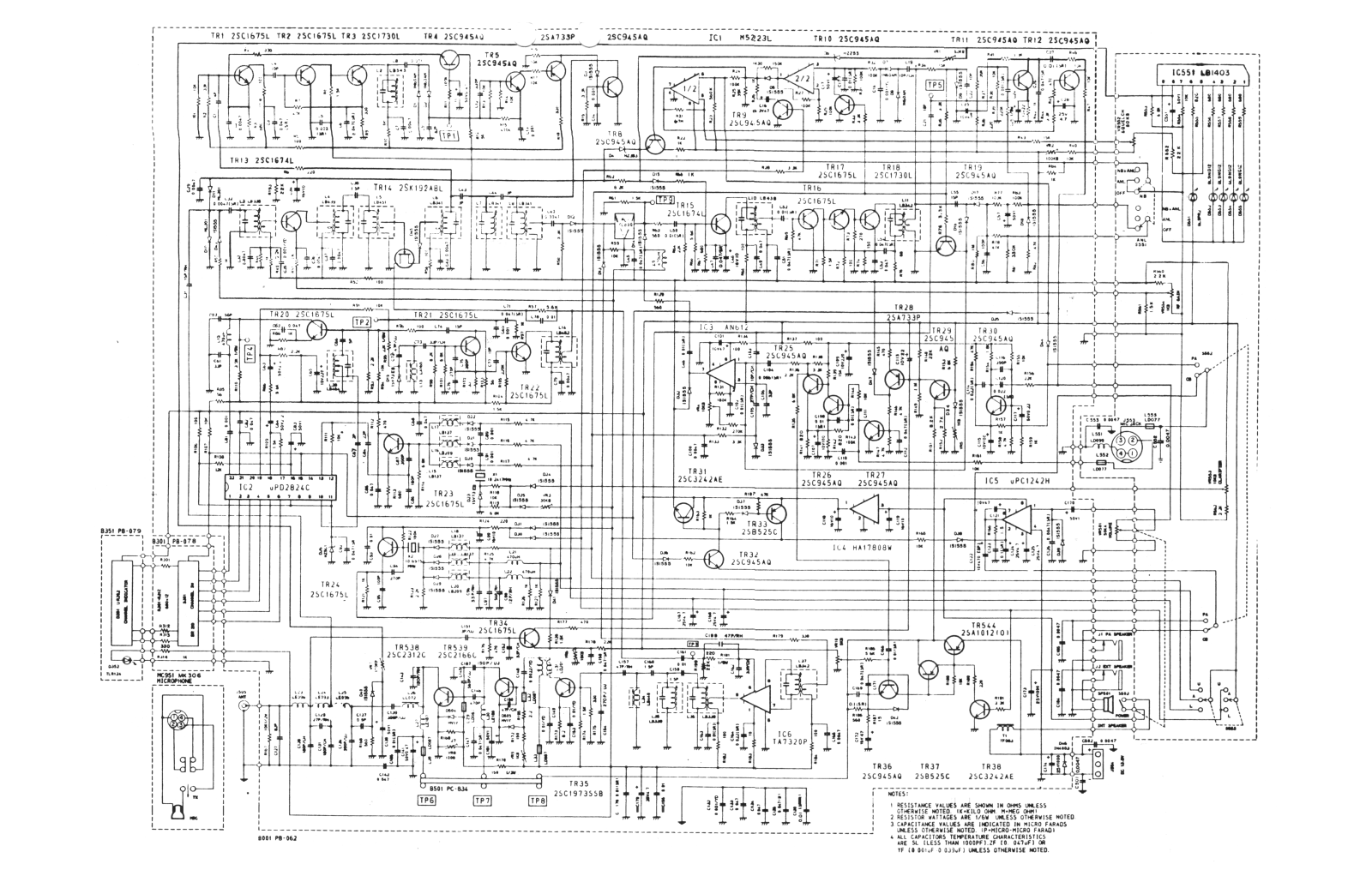 Uniden pc122 Schematic