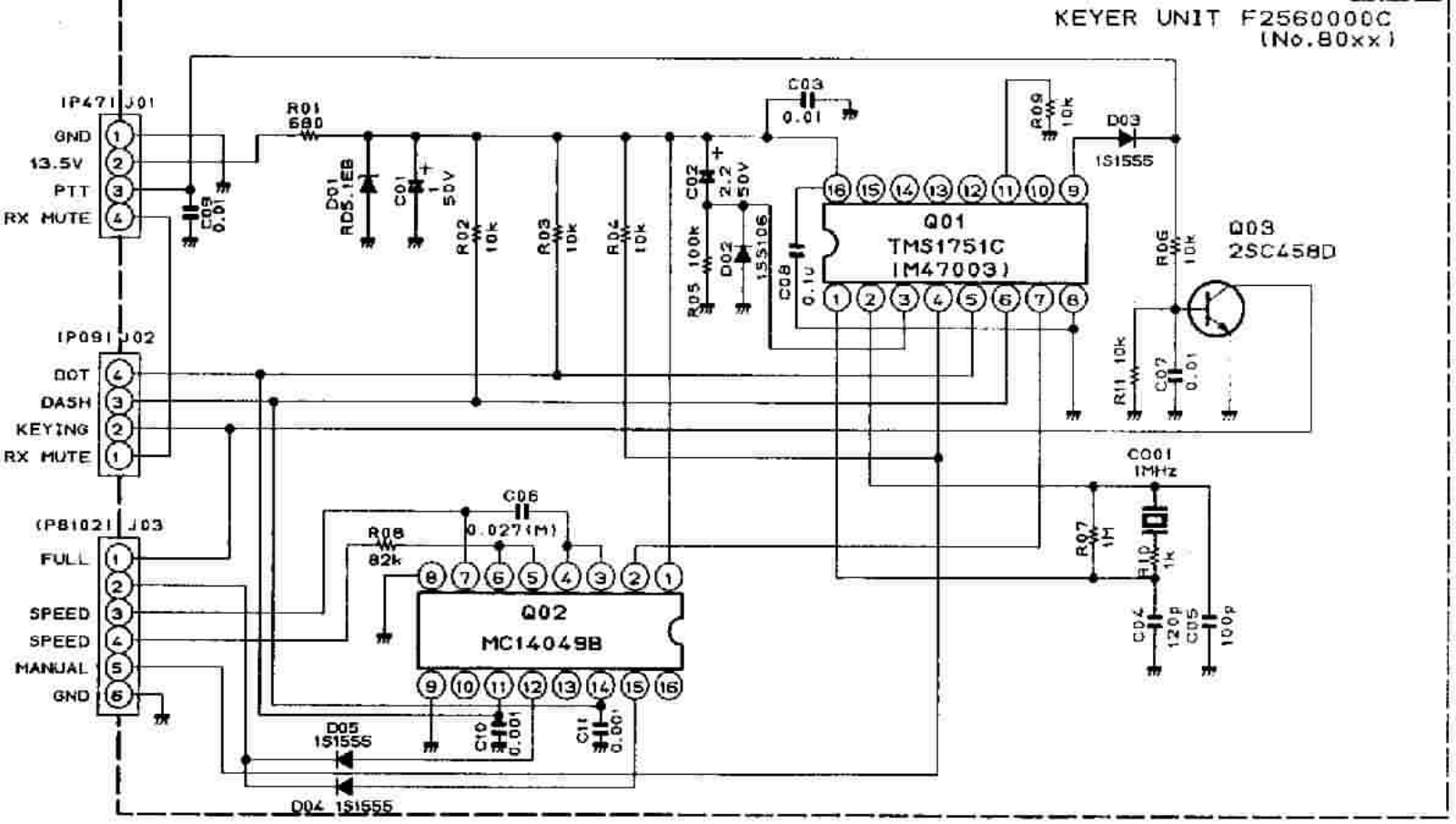 Yaesu FT-757 Schematic Diagram
