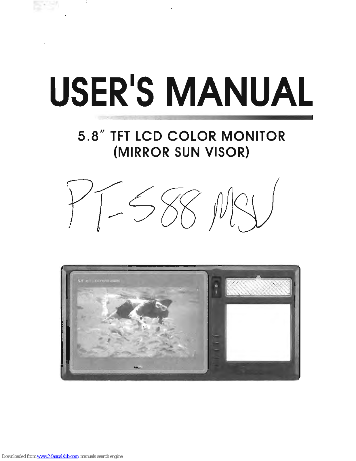 Power Acoustik PT-588MSV User Manual