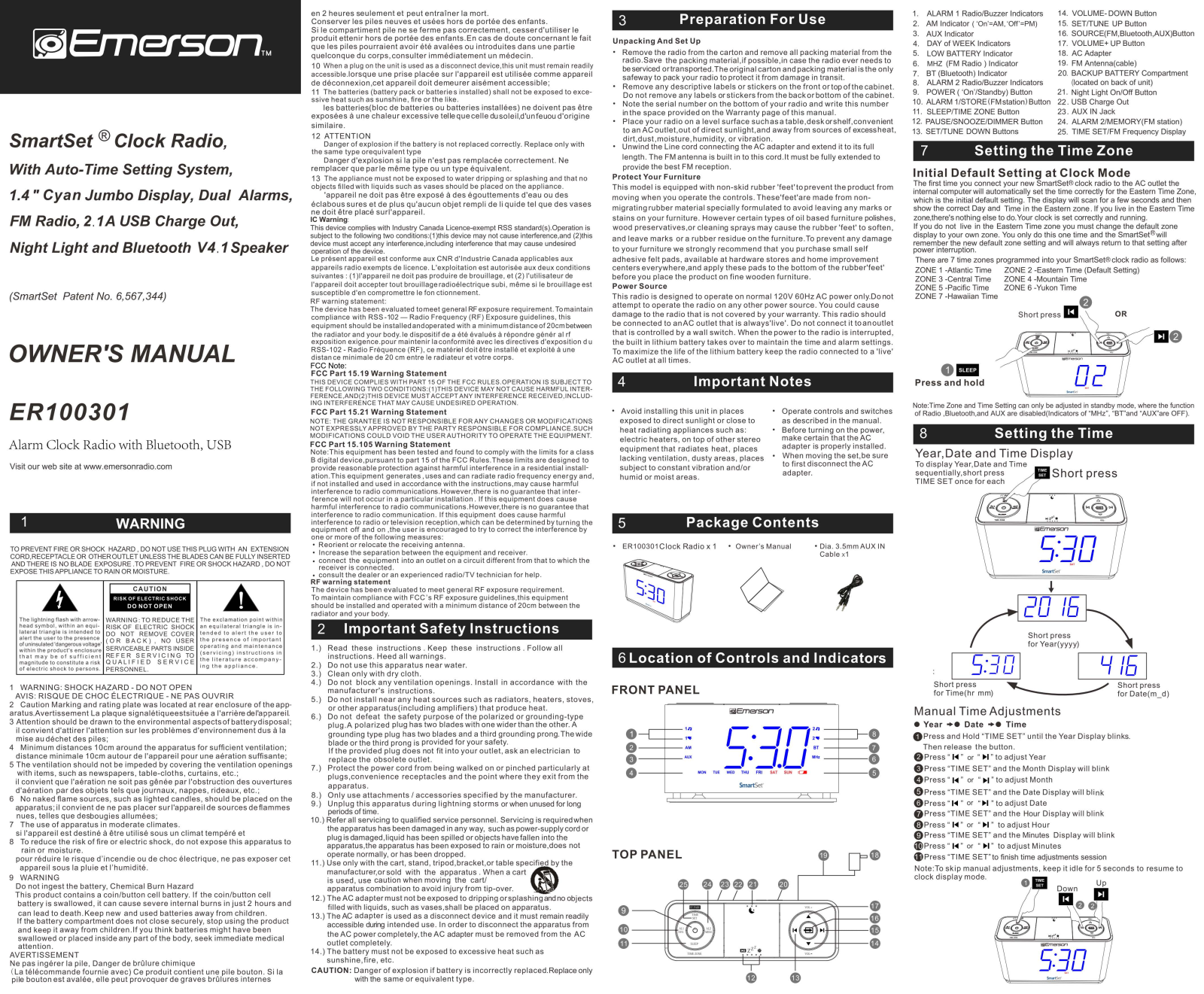 Emerson Radio ER1003 User Manual