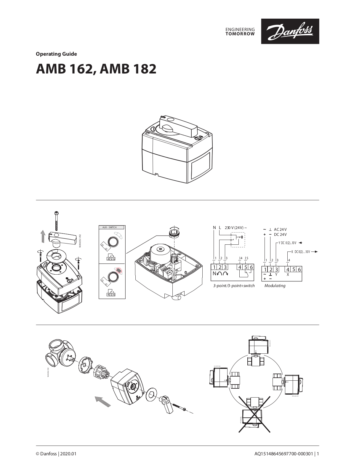 Danfoss AMB 162, AMB 182 Operating guide