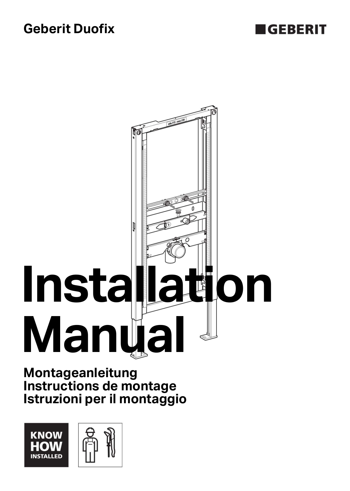 Geberit 111.686.00.1 Installation Manual