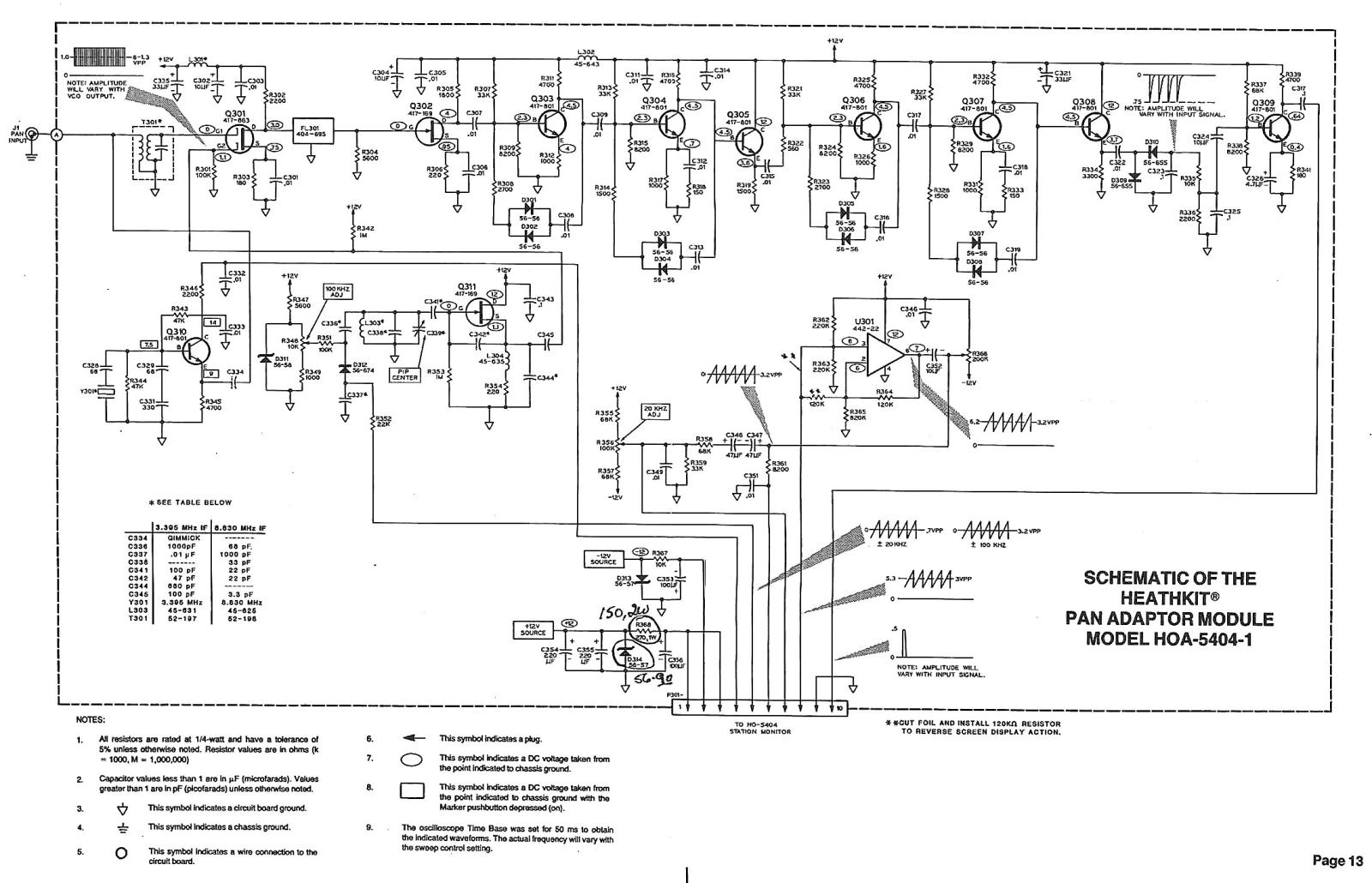 Heathkit HOA-5404-1 Schematic