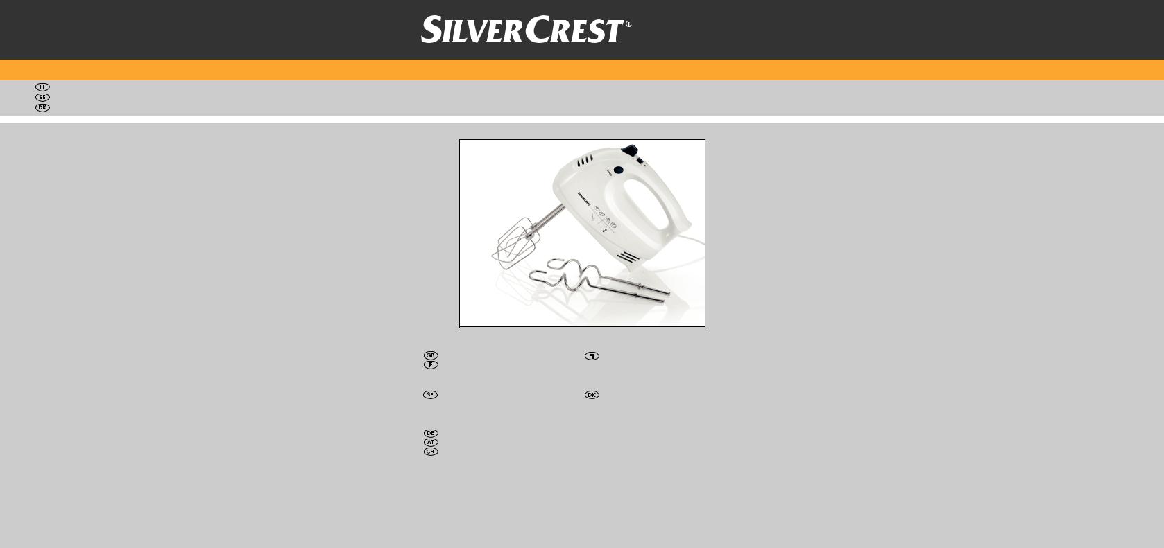 SilverCrest SHM 300 A1 User Manual