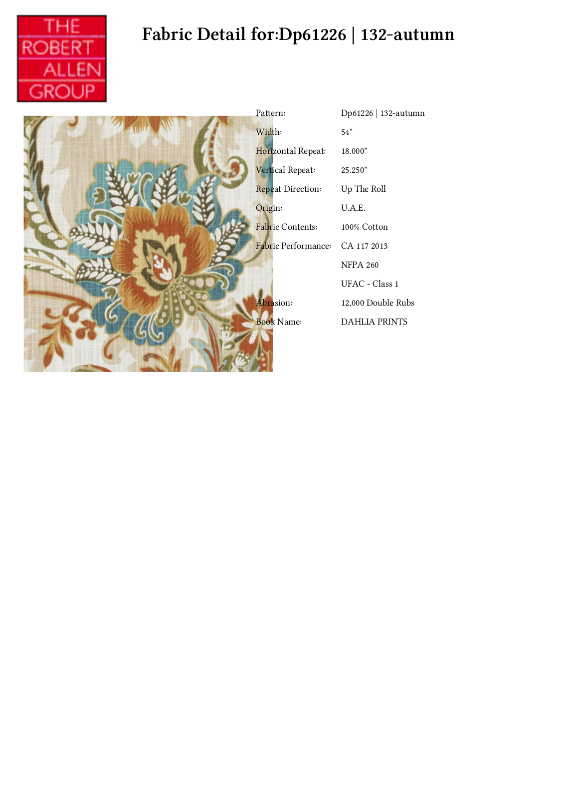 Duralee CRAL5895 Specifications - ManualMachine.com