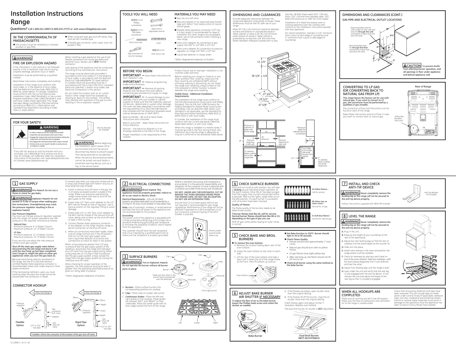 GE PGB945SEF1SS, PGB945SEF2SS, PGB945SEF3SS Installation Guide - ManualMachine.com