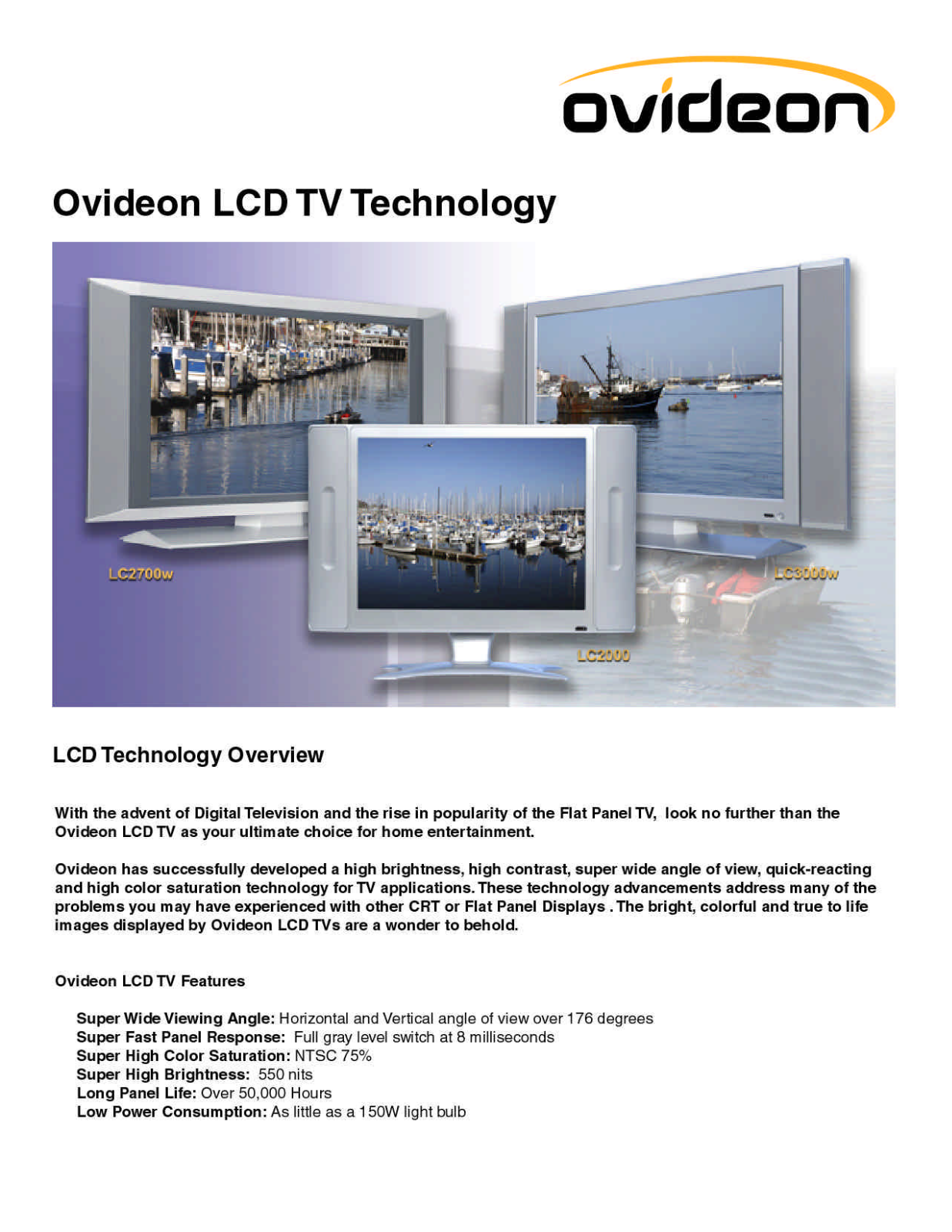 Ovideon LC2700w, LC3000w User Manual