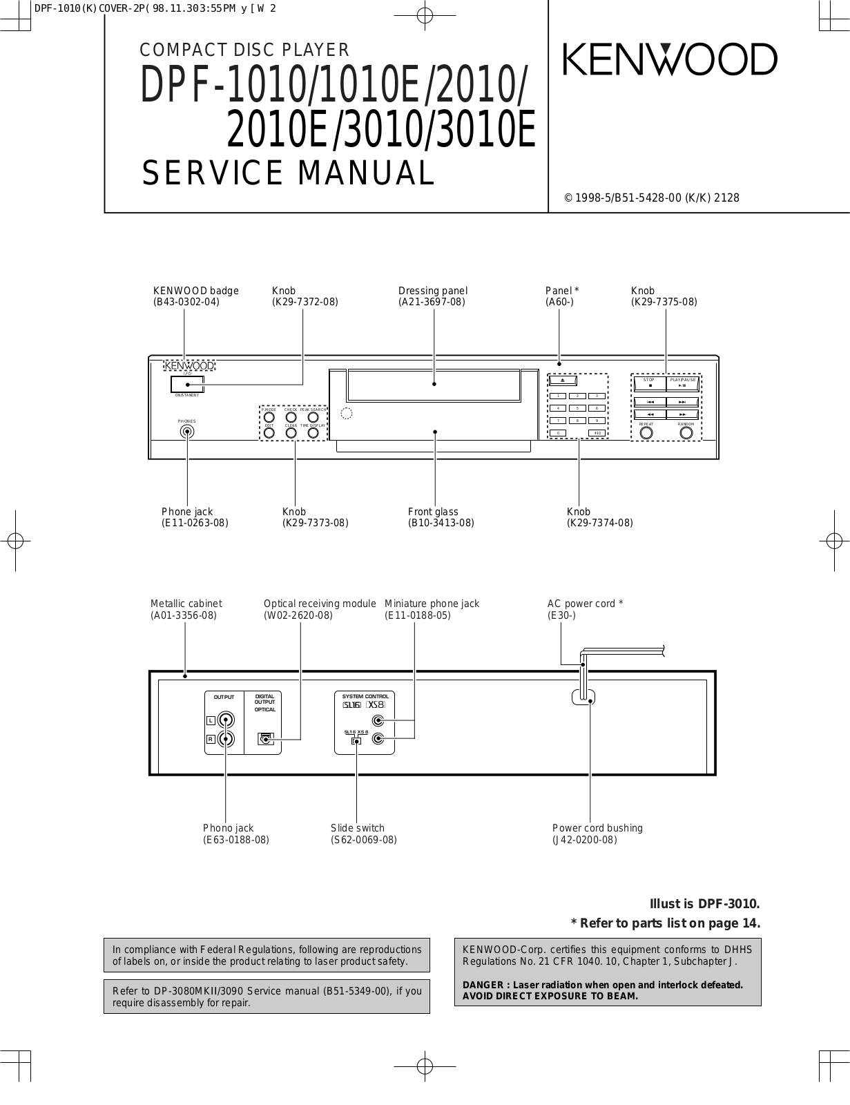 KENWOOD 2010, 3010 Service Manual
