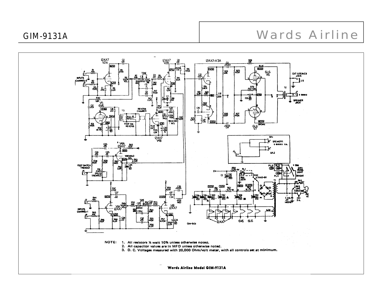 Airline Wards gim 9131a schematic - ManualMachine.com