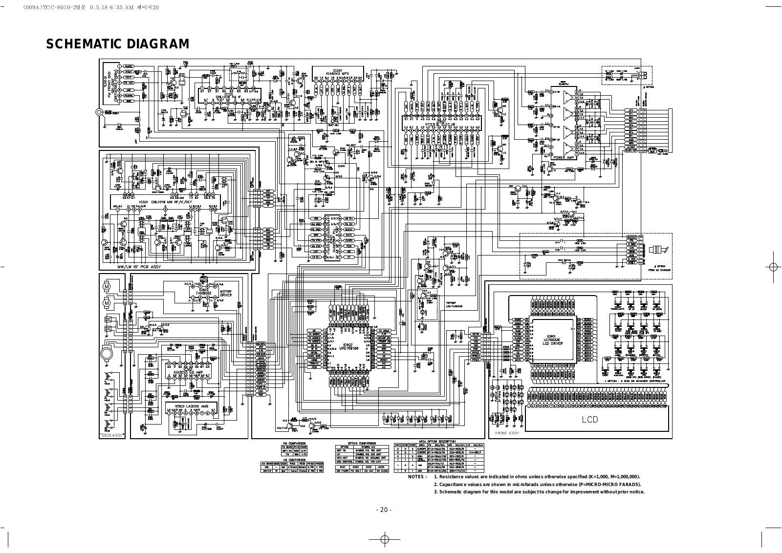 LG TCC-8010 Schematic