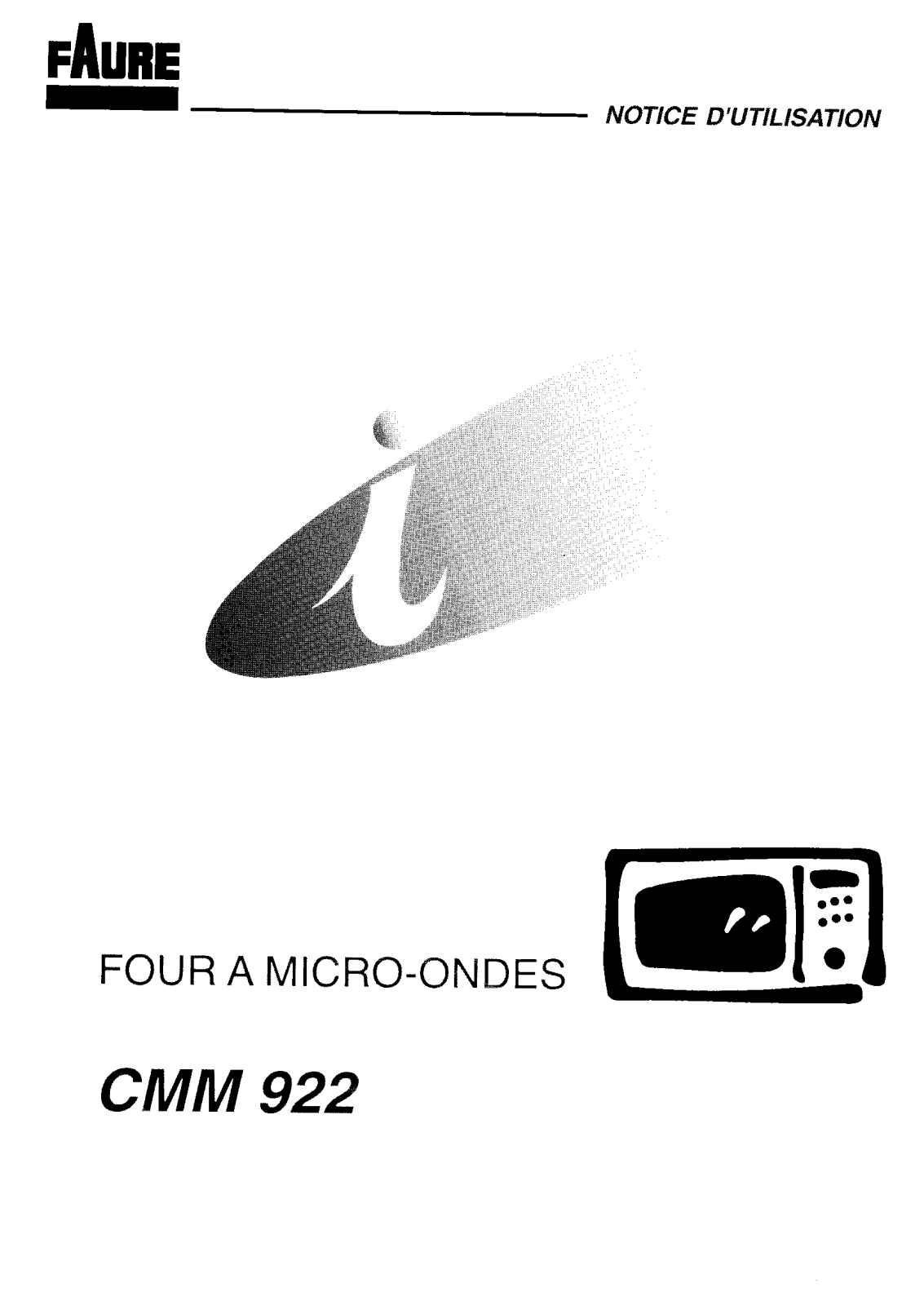 Faure CMM922, CMM922W User Manual