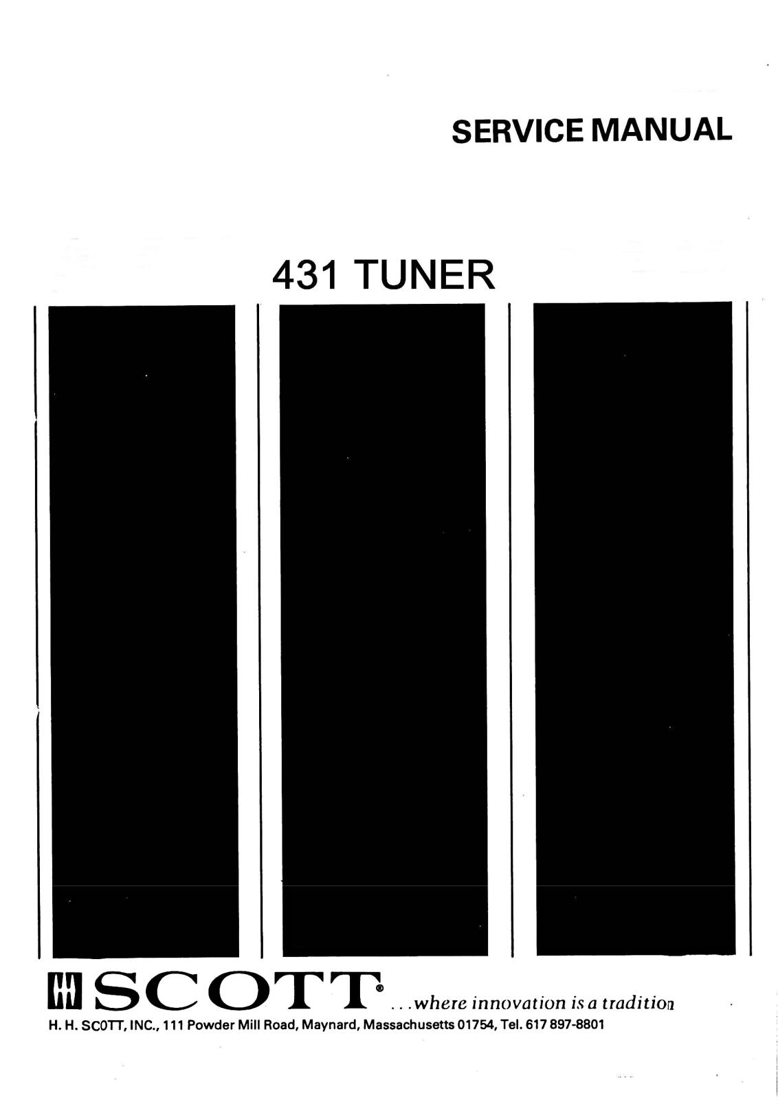 Scott 431, Tuner 431S Service Manual