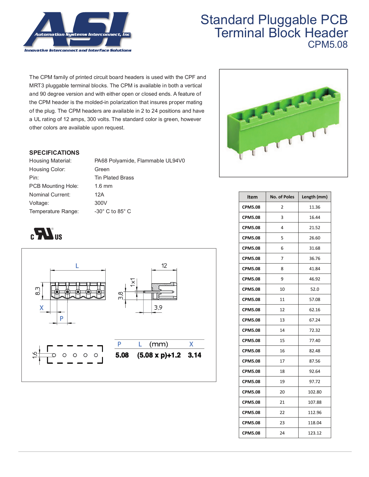 ASI-Automation Systems Interconnect CPM5.08 Data Sheet - ManualMachine.com