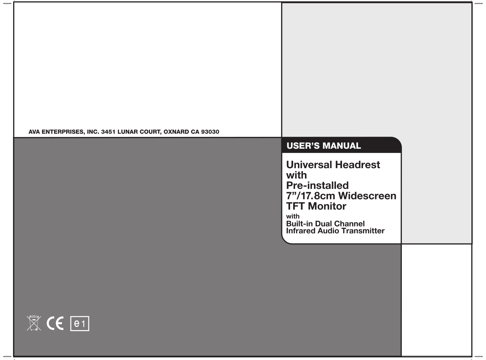 Boss Audio HIR7-BGT User Manual