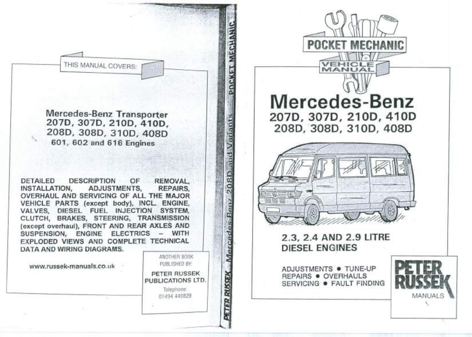 Mercedes Benz 207, 208, 210, 307, 308 Workshop Manual