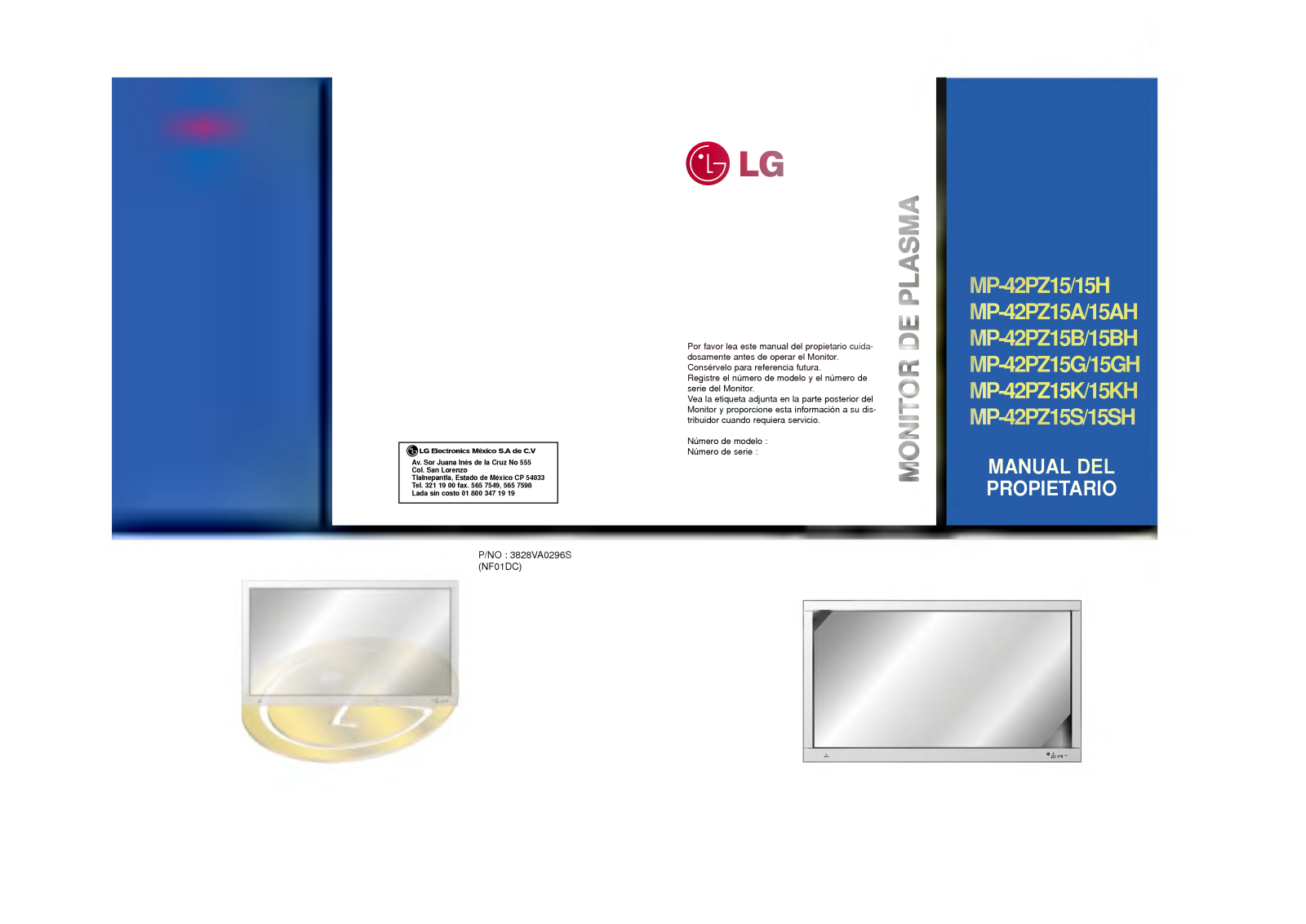 LG MP-42PZ15H Owner's Manual